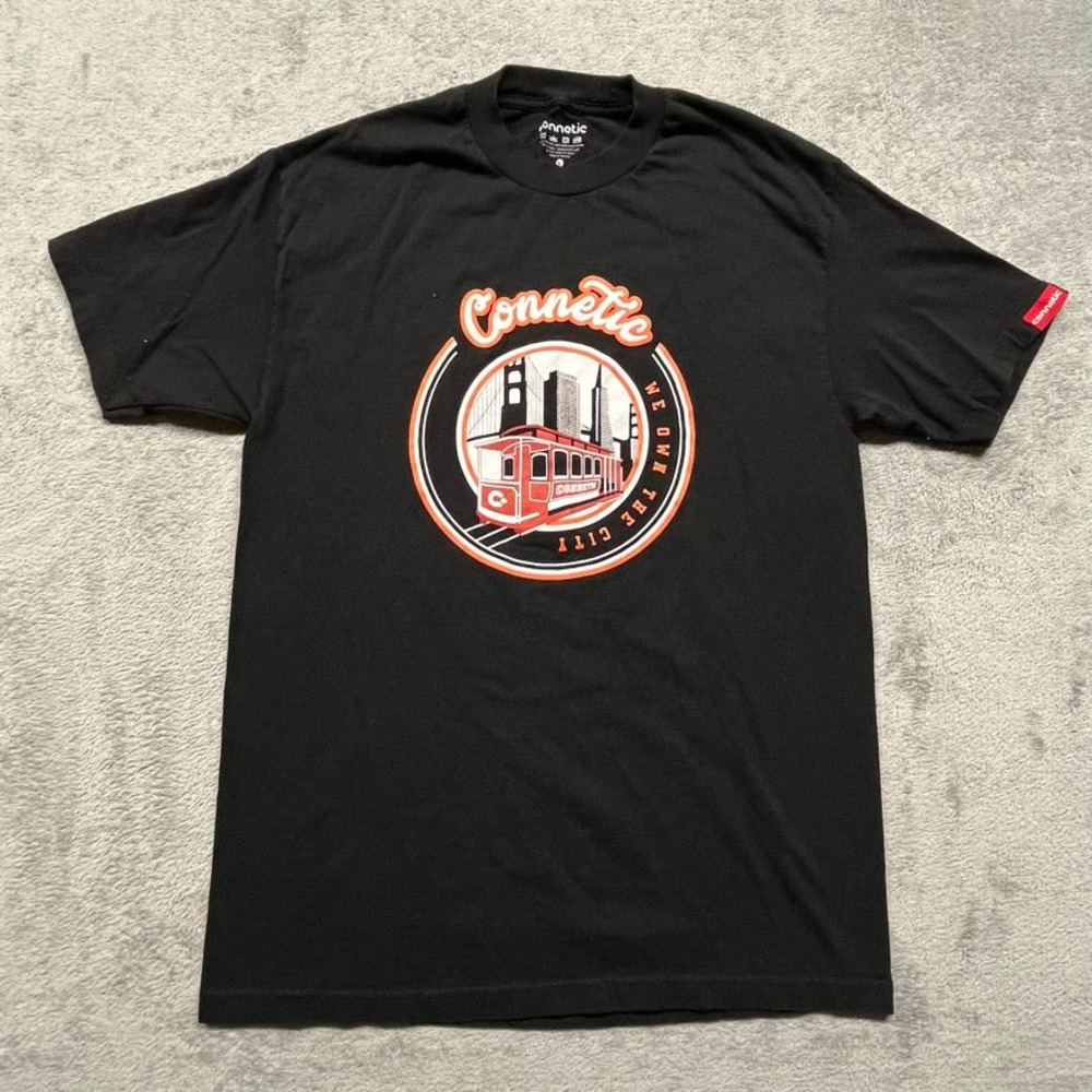 Connetic We Own The City T Shirt Crewneck Black Mens Size‎ Large SF